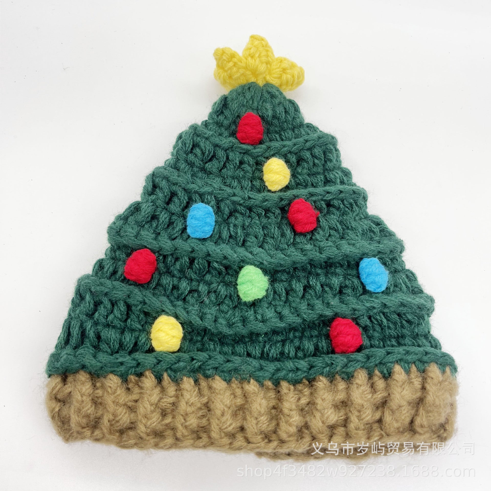 Wholesale Christmas Tree Knitted Handmade Wool Hats